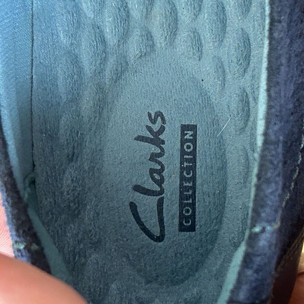 Clarks Women's Medora Mary Jane shoes in navy suede - Picture 3 of 8